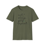 Eat Sleep Golf Repeat T-shirt