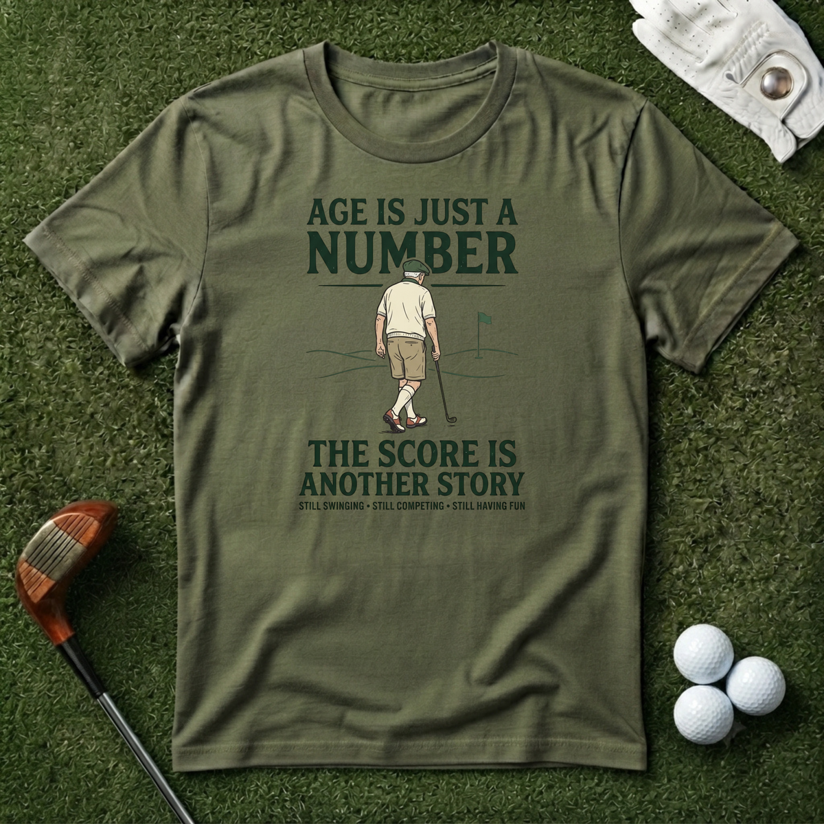 Age Is Just a Number Golf T-Shirt