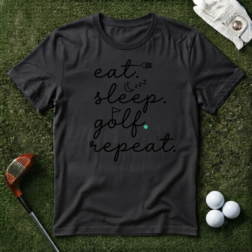 Eat Sleep Golf Repeat T-shirt
