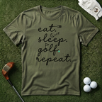 Eat Sleep Golf Repeat T-shirt