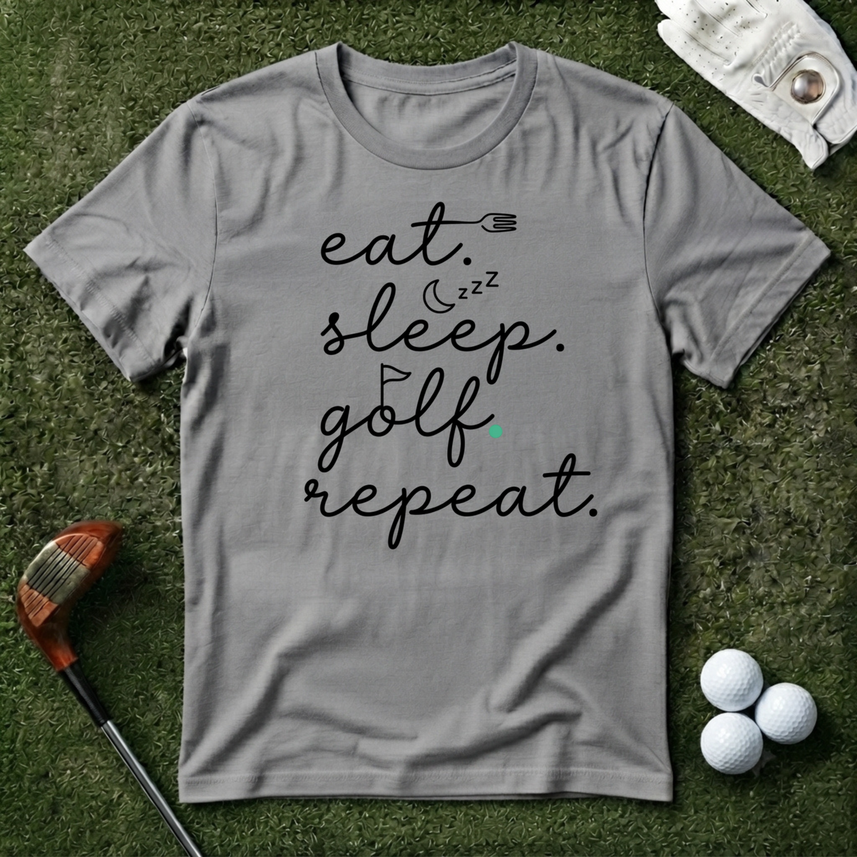 Eat Sleep Golf Repeat T-shirt