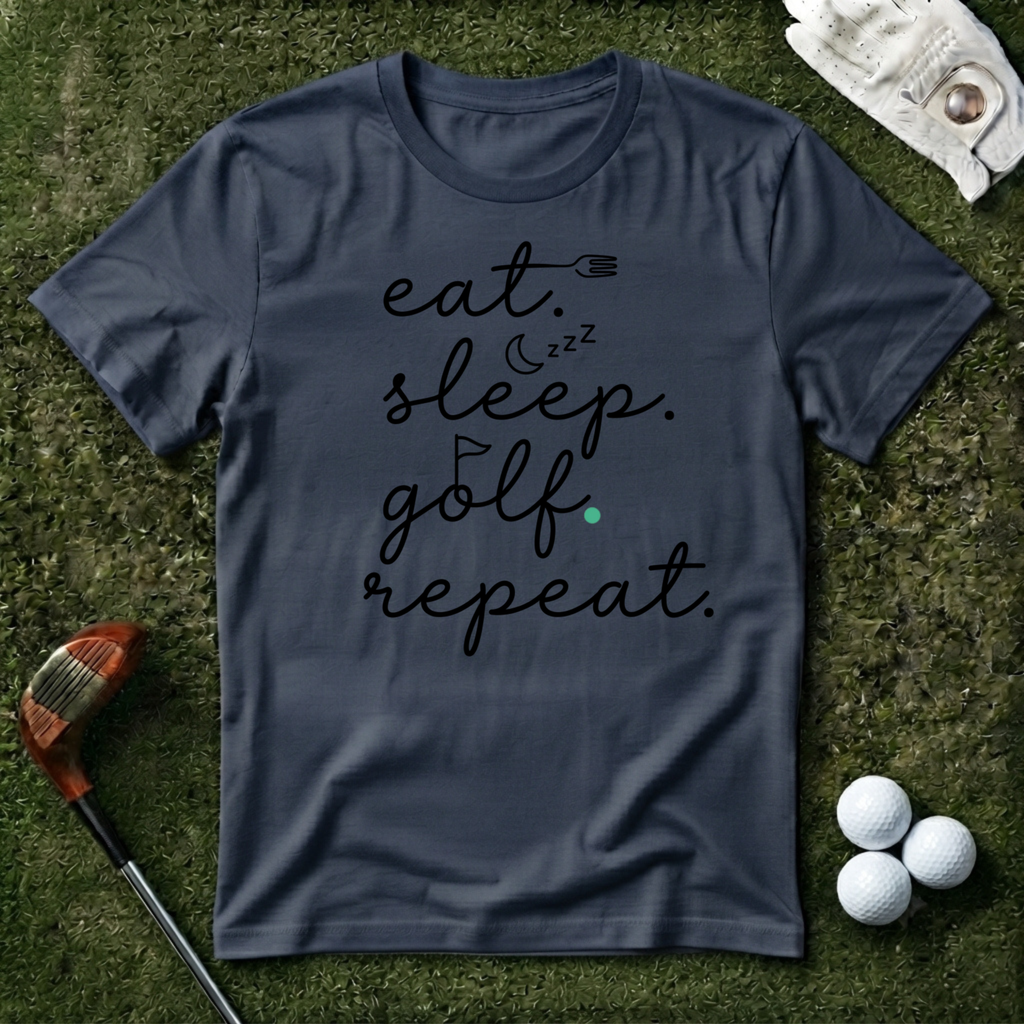 Eat Sleep Golf Repeat T-shirt