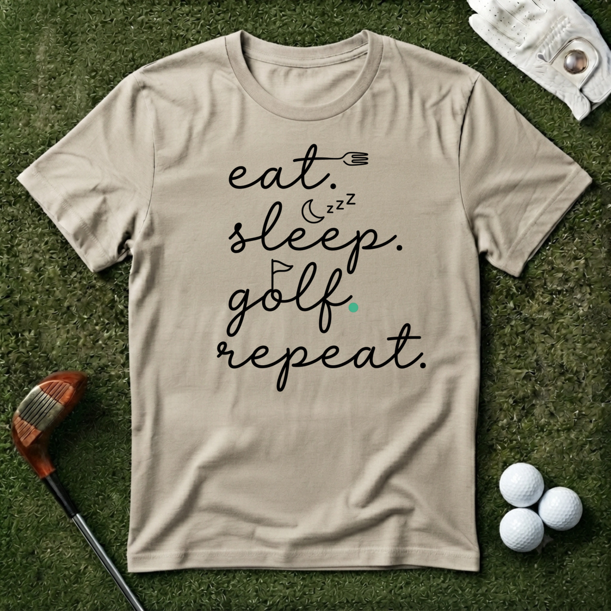 Eat Sleep Golf Repeat T-shirt