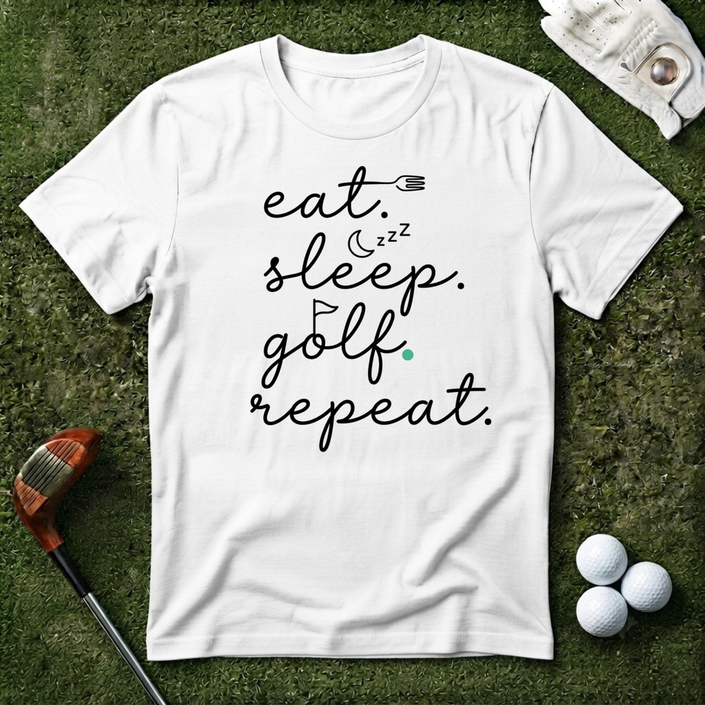 Eat Sleep Golf Repeat T-shirt