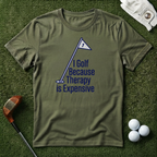 I Golf Because Therapy is Expensive T-shirt