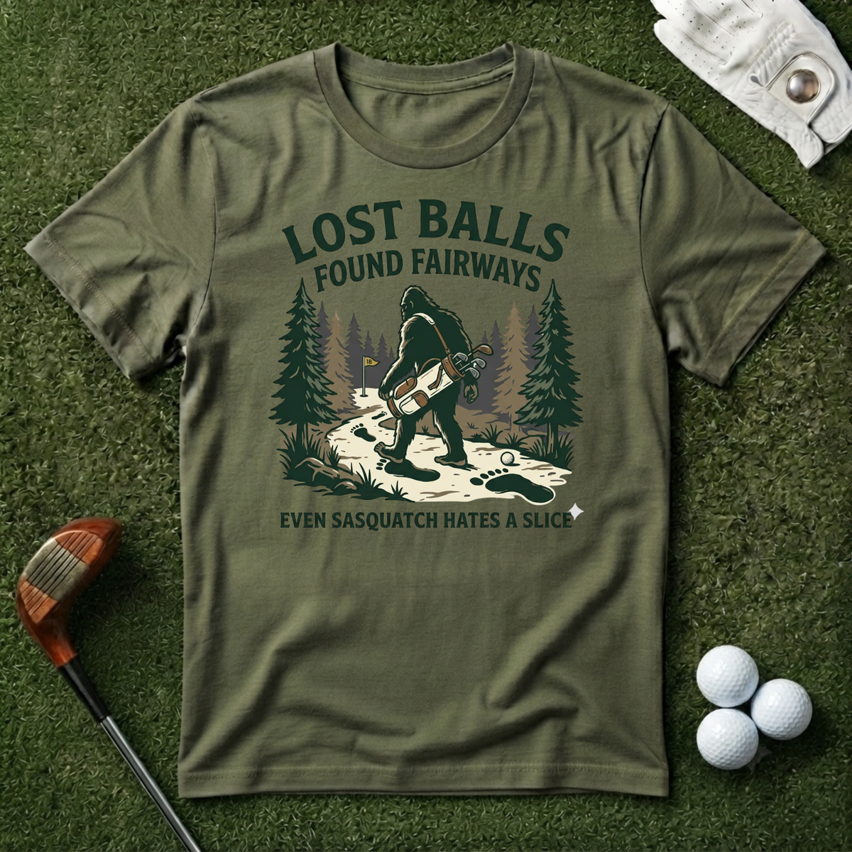 Lost balls Found Fairways T-shirt