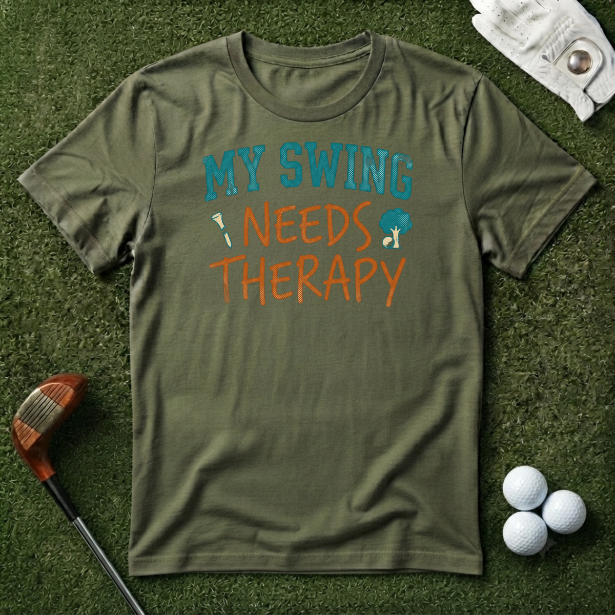 Swing Needs Therapy Lettering T-shirt