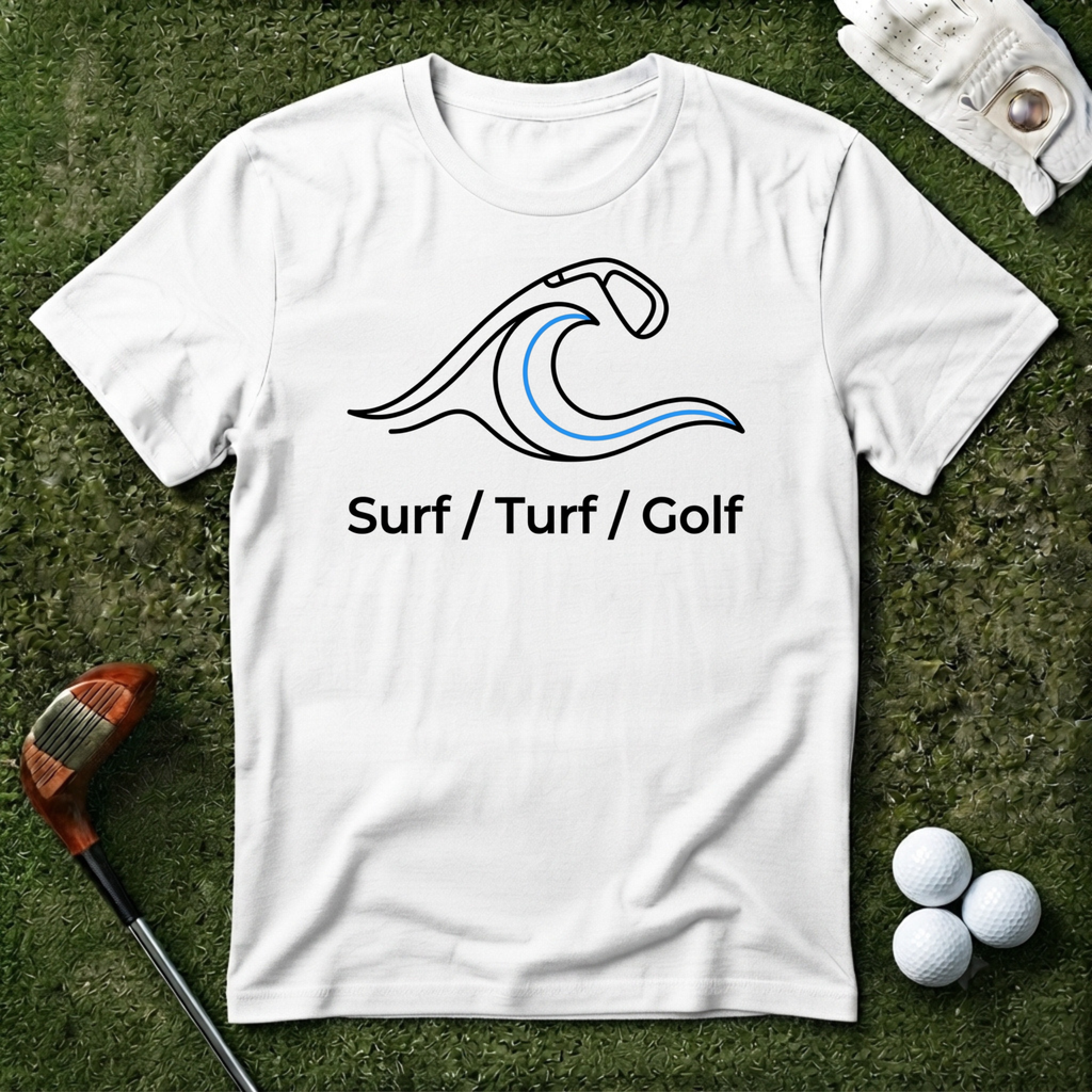 Surf Turf Golf T-shirt