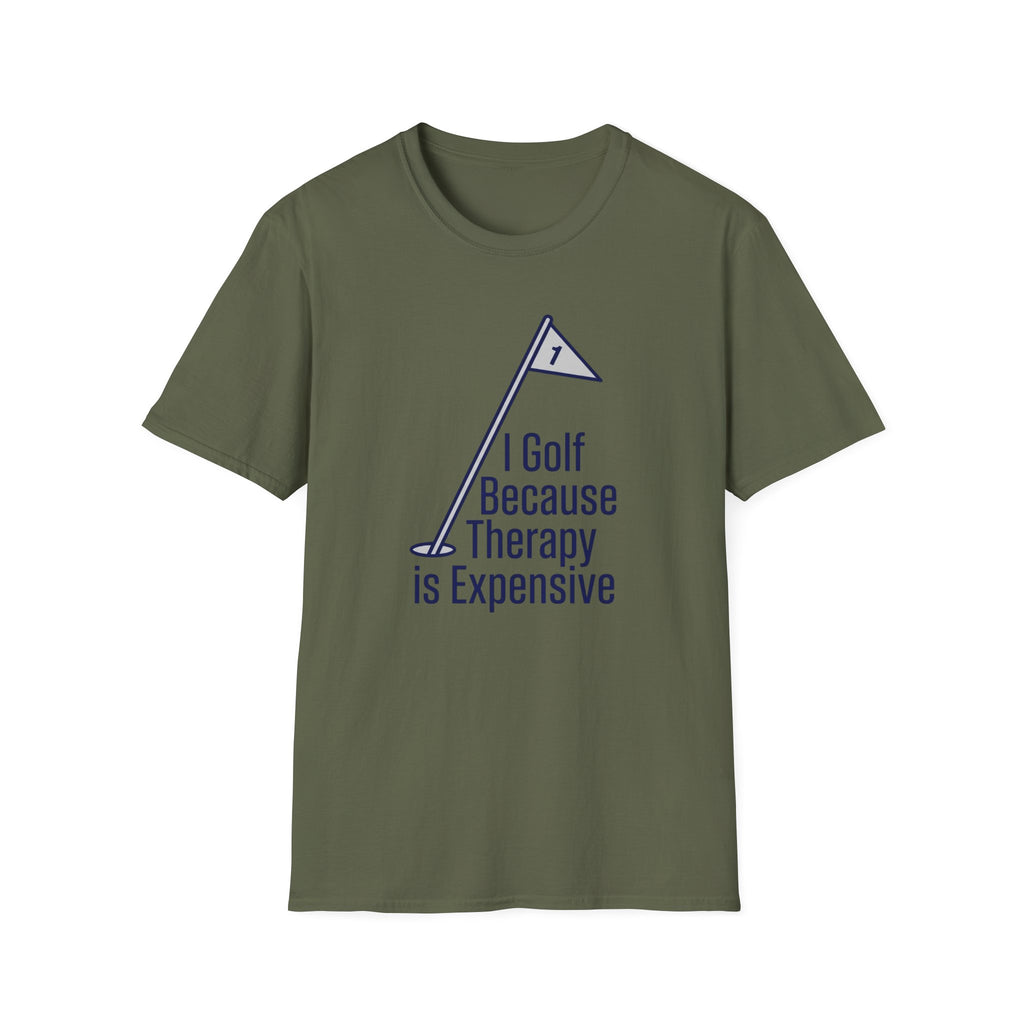 I Golf Because Therapy is Expensive T-shirt